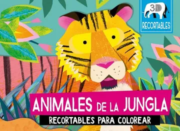 ANIMALES DE LA JUNGLA RECORTABLES PARA COLOREAR 