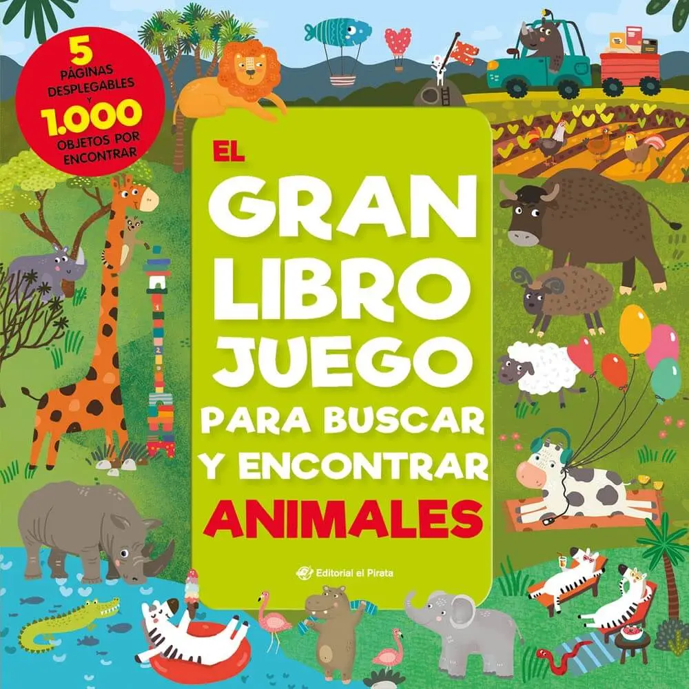 [9788417210205] EL GRAN LIBRO JUEGO PARA BUSCAR Y ENCONTRAR ANIMALES