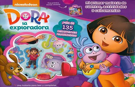 DORA LA EXPLORADORA MI PRIMER MALETÍN DE CUENTOS, ACTIVIDADES Y CALCOMANÍAS