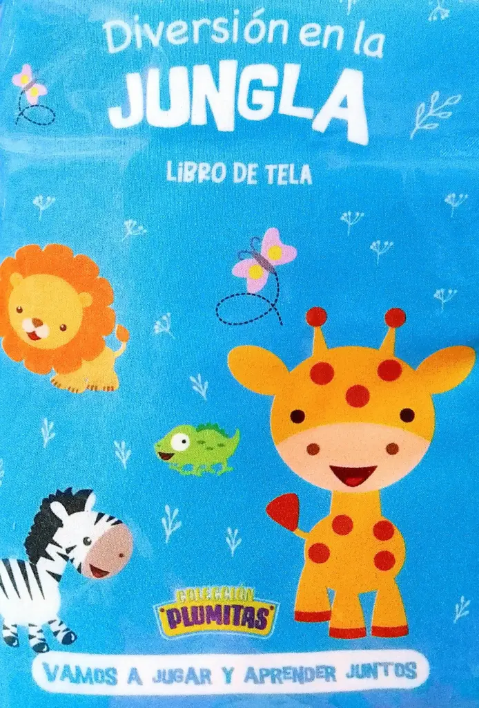 DIVERSION EN LA JUNGLA LIBRO DE TELA