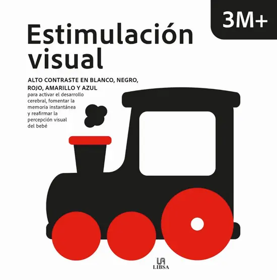 ESTIMULACIÓN VISUAL 3M+ ALTO CONTRASTE EN BLANCO, NEGRO, ROJO, AMARILLO Y AZUL