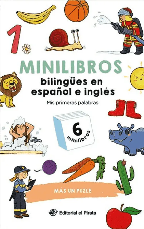 [9788419898579] MINILIBROS BILINGUES EN ESPAÑOL E INGLÉS - MIS PRIMERAS PALABRAS