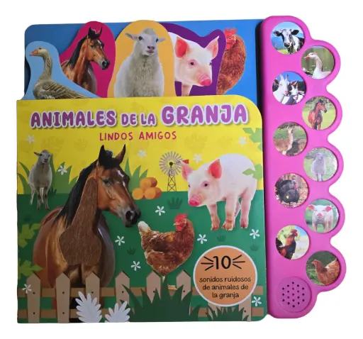 [9788198218452] Animales de la granja Lindos amigos 10 sonidos ruidosos 